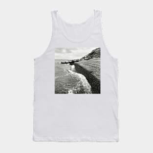 The pebble coastline at Sheringham, Norfolk, UK Tank Top